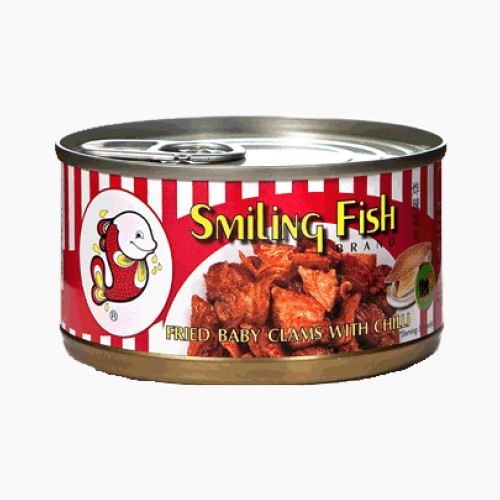 Smiling Fish Fried Baby Clams with CHILLI - 70g [RED LABEL]