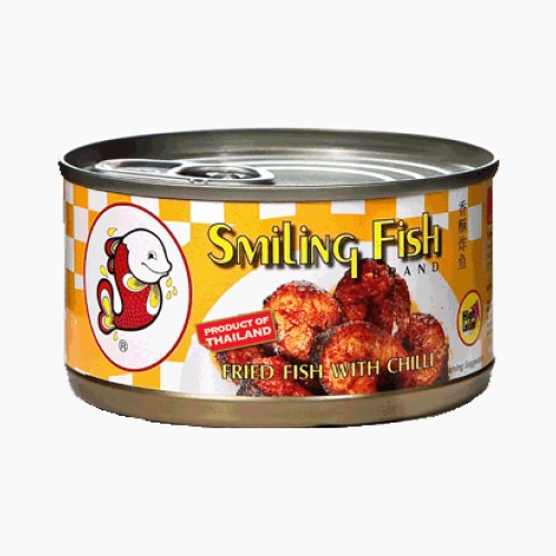 Smiling Fish Fried Fish with Chilli - 90g [YELLOW LABEL]