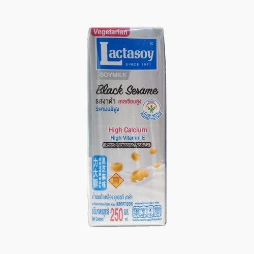 Lactasoy UHT Black Sesame Soy Milk - 250ml [BB 7.9.24]