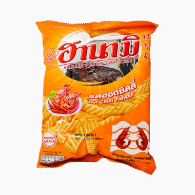 Hanami Prawn Crackers Chilli Flavour - 62g
