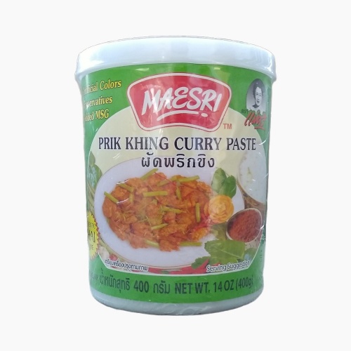 Maesri Prik Khing (Chilli Ginger) Curry Paste -  400g [BB 16.8.24]