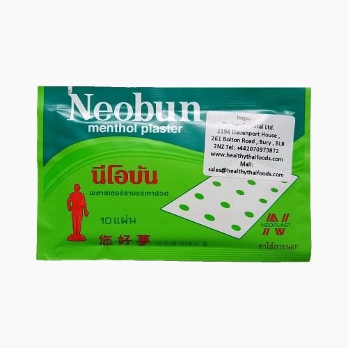 Neobun Menthol Plasters 10 Sheets