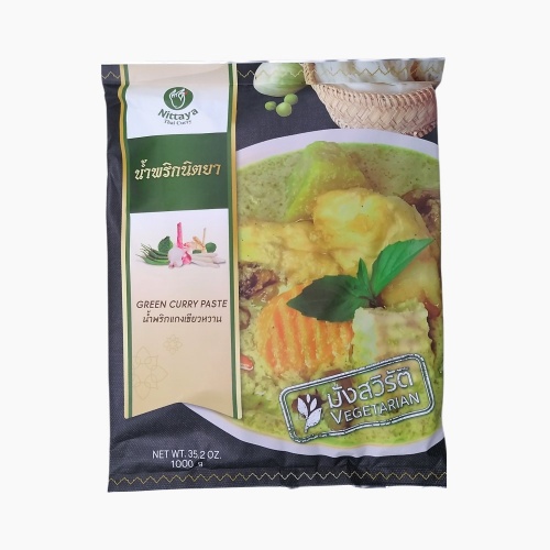 Nittaya Vegetarian Green Curry Paste - 1kg