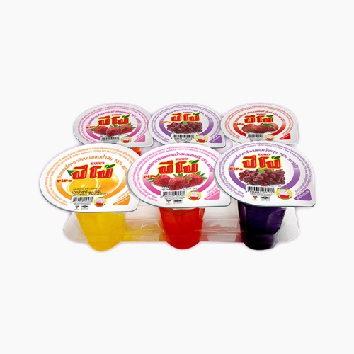 Pipo Carrageenan Jelly Dessert with Mixed Fruit Flavours - 540g / 6 x 90g Cups