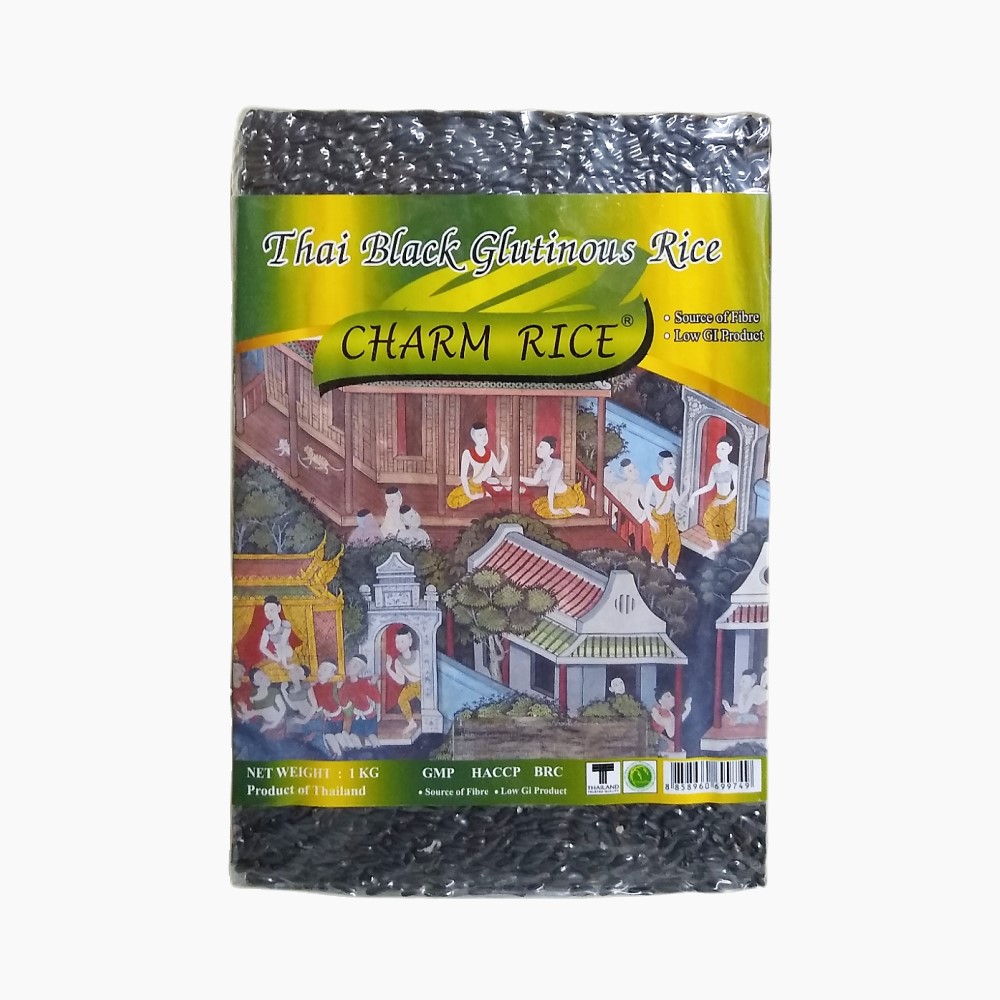 Thai Charm Thai Black Glutinous Rice - 1kg