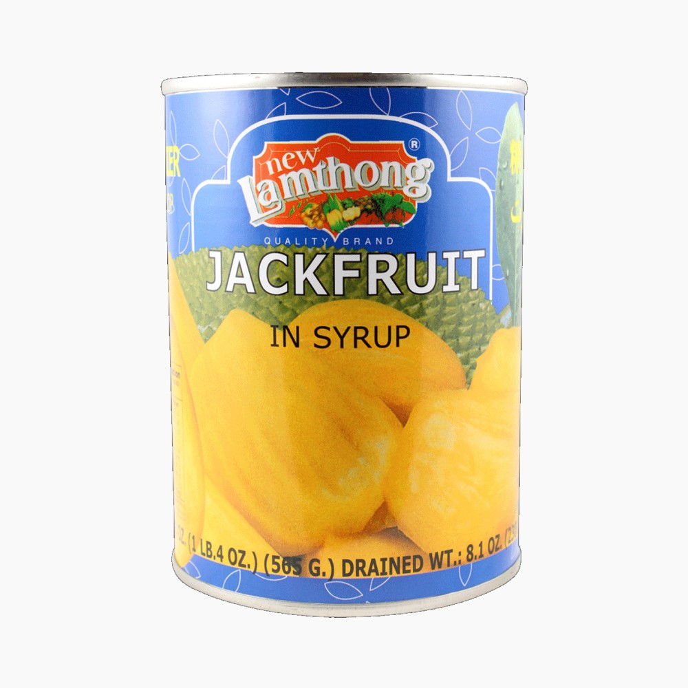 Lamthong Ripe Jackfruit in Syrup - 565g [BB 15.8.27] - yumyumthaishop.co.uk