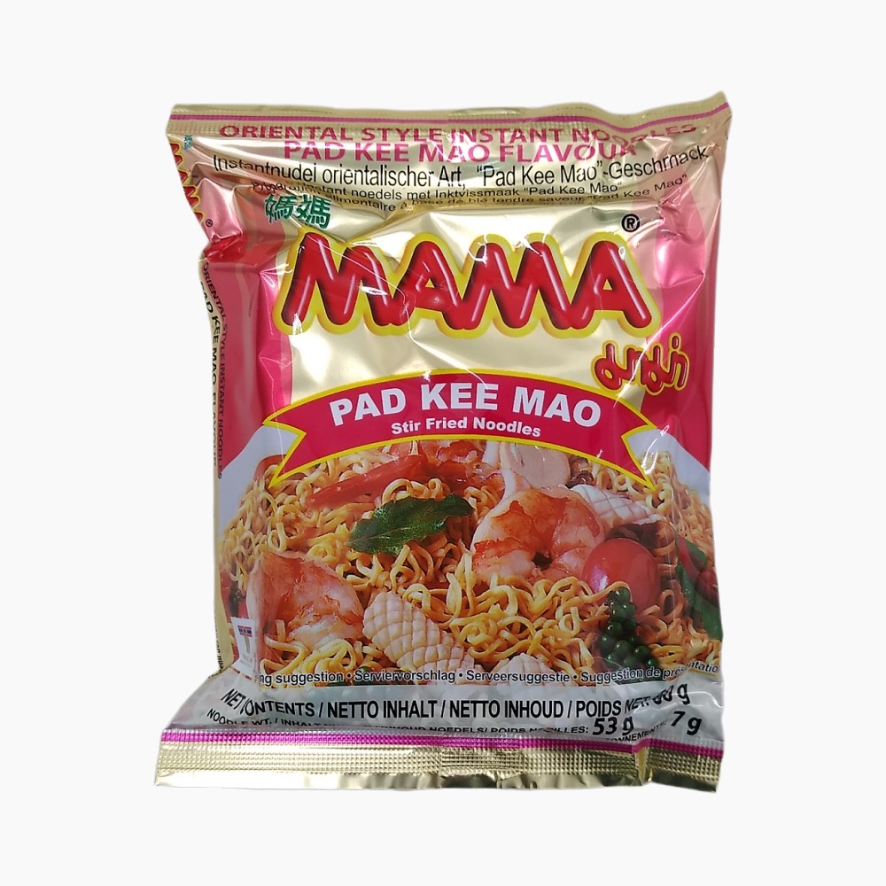 Mama Noodle Pad Kee Mao - CASE - 30 x 60g [BB 30.7.26] - yumyumthaishop ...