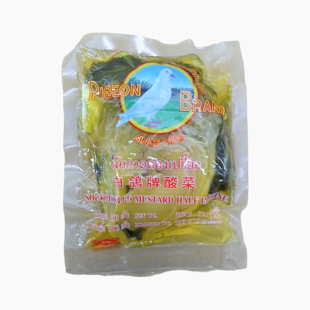Pigeon Pickled Mustard Greens - Family Size Pouch - 350g