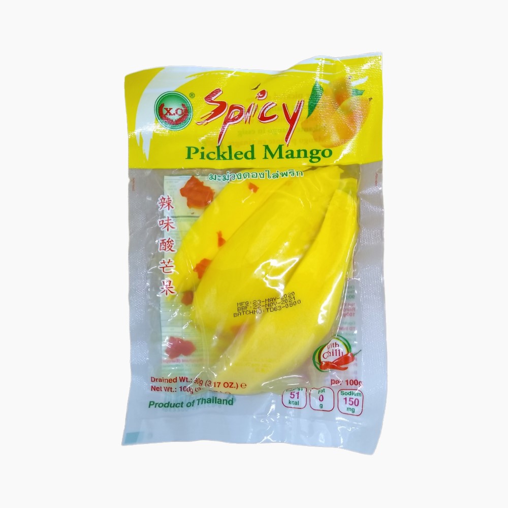 XO Spicy Pickled Mango - Vacuum Pack - 100g