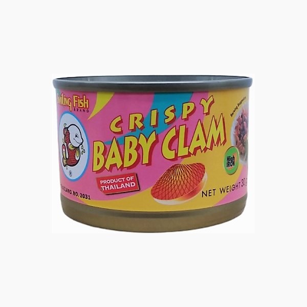 Smiling Fish Fried Baby Clams with CHILLI 70g [RED LABEL