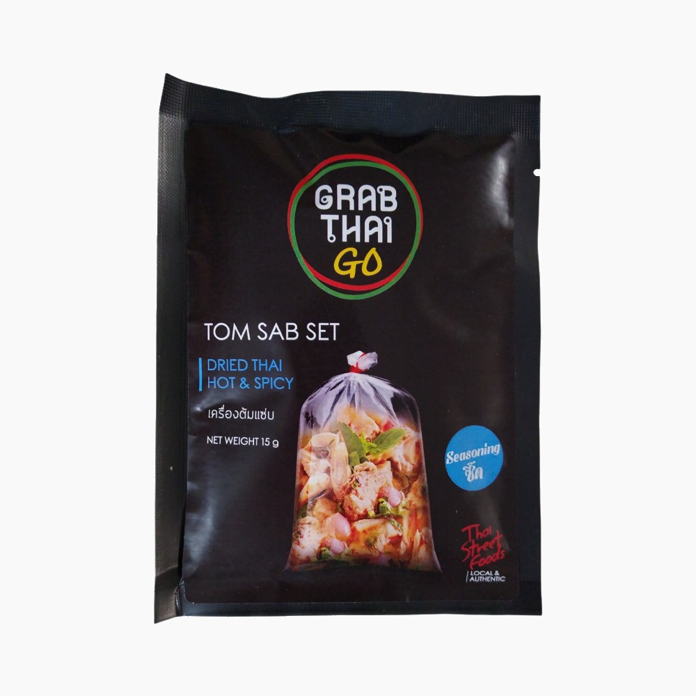 Grab Thai Go Set - Dried Thai Hot & Spicy Tom Sab - 15g