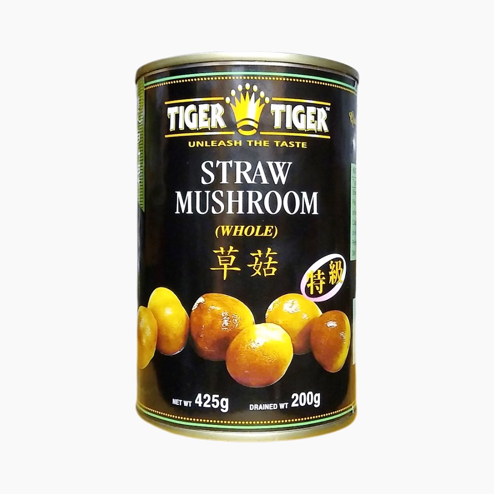Tiger Tiger Straw Mushrooms - WHOLE - 425g
