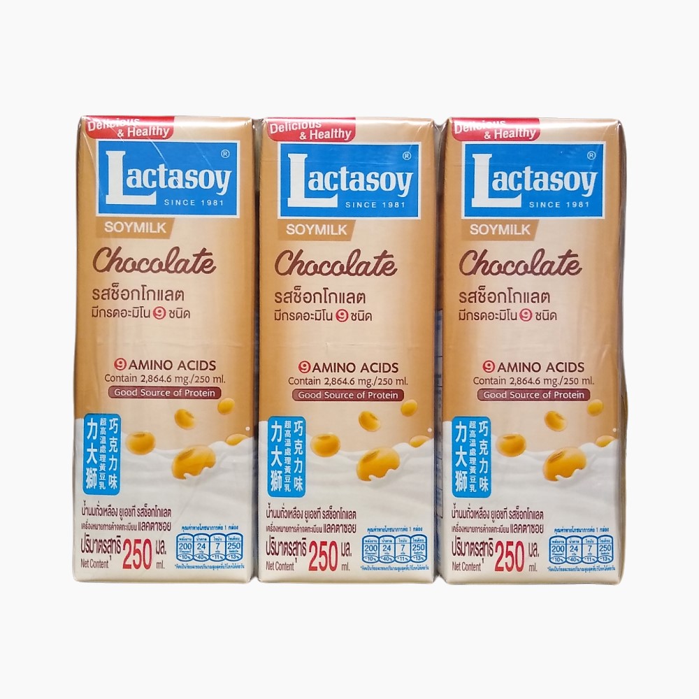 Lactasoy UHT Chocolate Soy Milk - 6 x 250ml