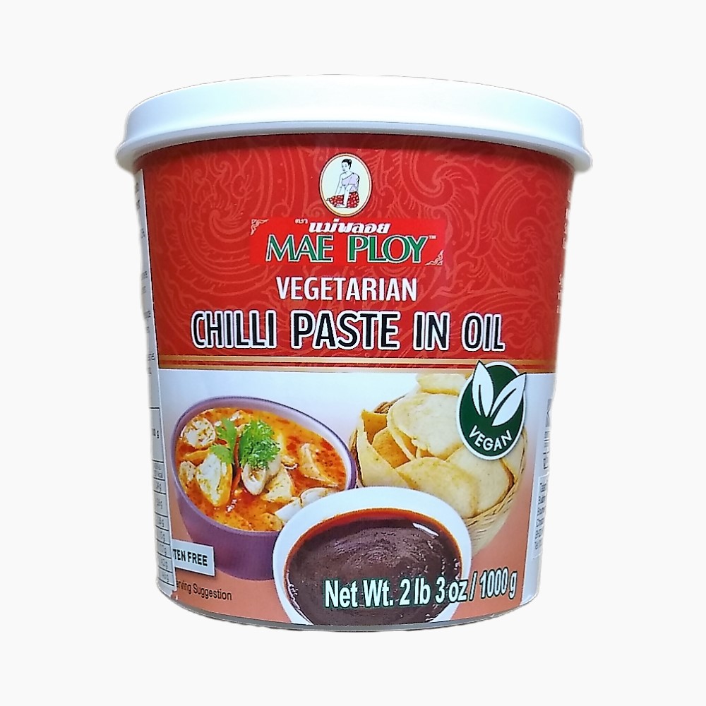 Mae Ploy Vegetarian Chilli Paste In Oil 1kg