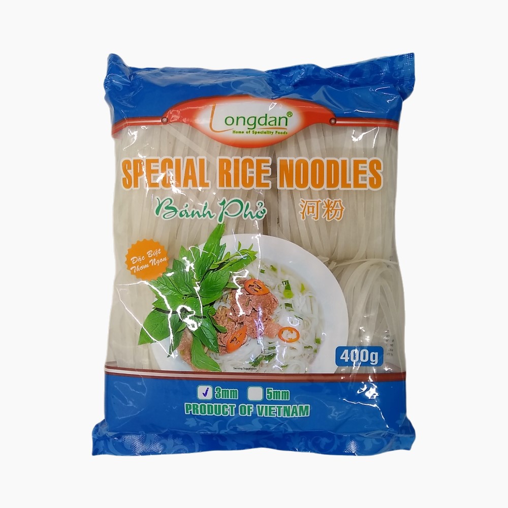 Longdan Special Rice Noodles - 3mm - 400g